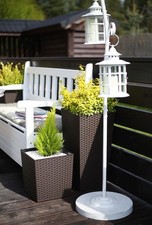 Large Tall Rattan Plant Pot