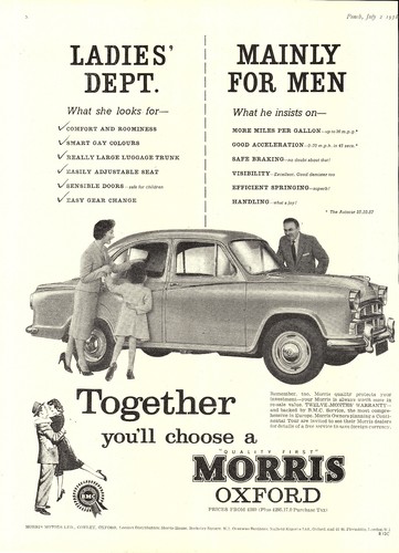 Original 1958 advert morris - advert,