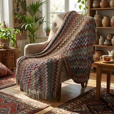 Bohemian Sofa Throw Blanket