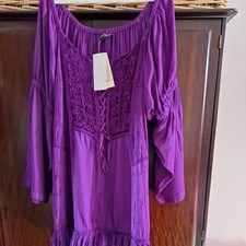 Holy Clothing Purple Tunic Size 4x Bnwt  Wiccan, Gothic, Viking, Celtic Clothing