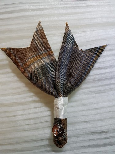 Manx hunting tartan buttonhole - hunting,