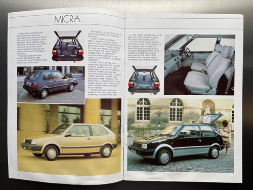 1986 nissan brochure micra - nissan, brochure.