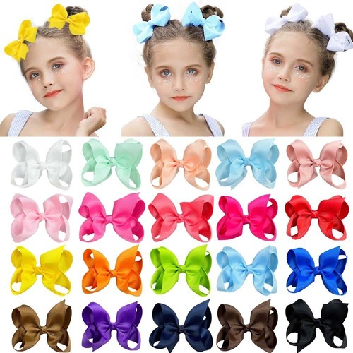 2pack large bow clips 4inch - large,