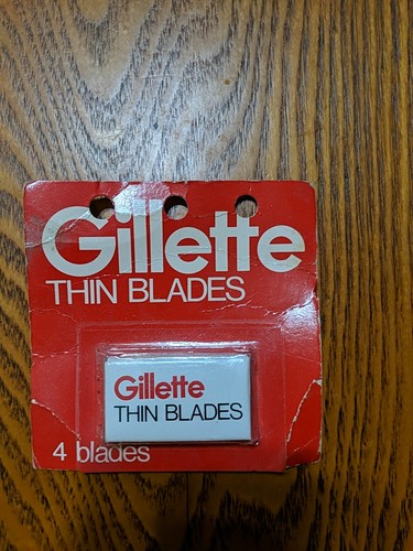 Gillette thin blades old new - thin,
