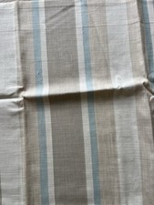 3 long DUCK EGG BLUE STRIPE FABRIC REMNANTS Laura Ashley ? Bunting Purse Cushion