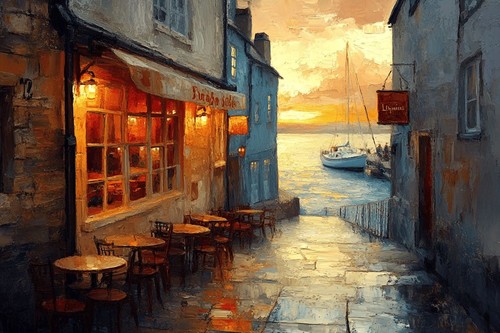 Seaside seascape canvas - seaside,