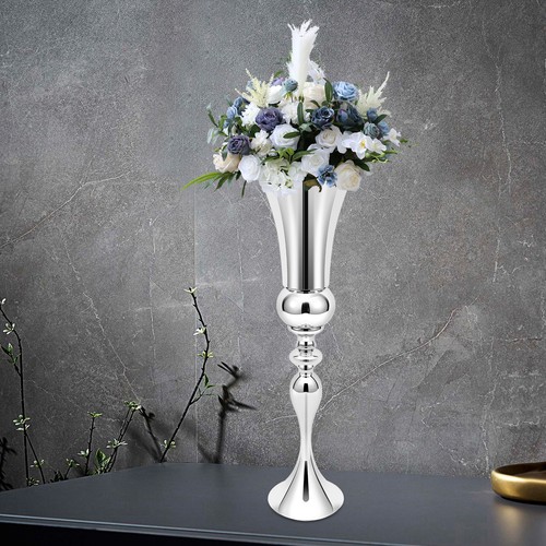 74cm silver elegant vase - 74cm,
