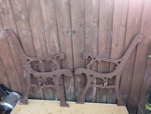 Vintage cast iron - cast, bench