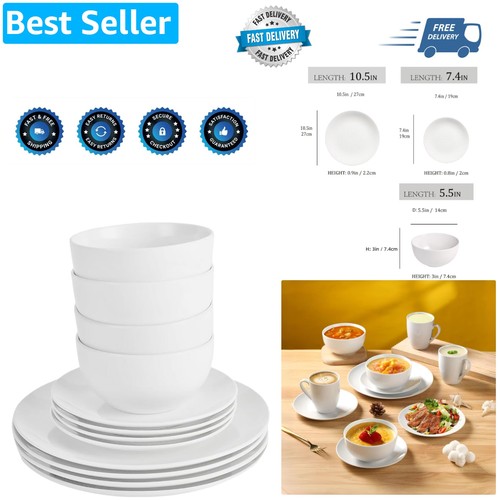 12pc dinnerware porcelain - 12pc,