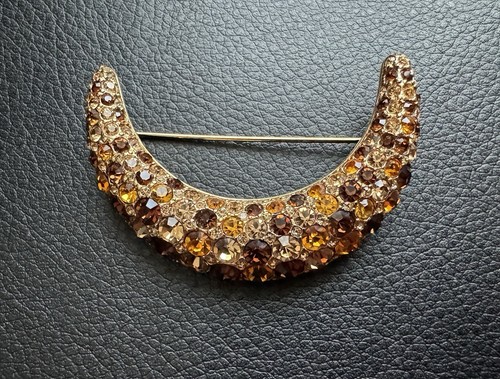 Genuine swarovski brooch gold - swarovski, brooch,