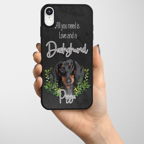 Personalised black dachshund - personalised,