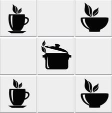 Kitchen tile stickers - tile, cup