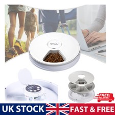 Automatic 6 Day Meal timed Pet Dog Cat Feeder Food Bowl Auto Holiday Dispenser?