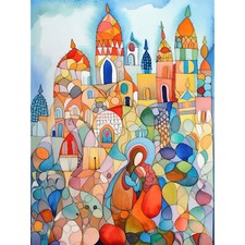 Abstract Moroccan Cityscape
