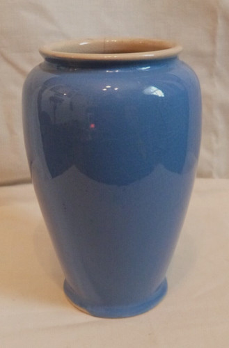 Antique large sky blue vase - antique,