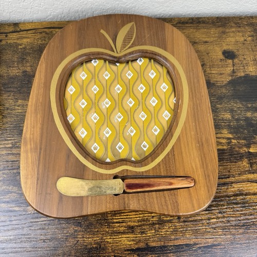 Vintage apple cheese - vintage, board