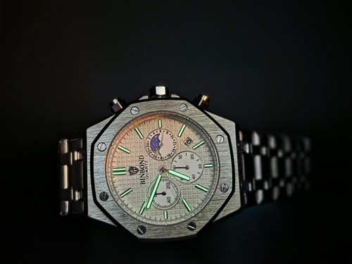 Mens luxury steel watch - steel,