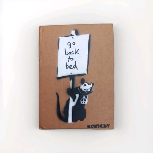 Banksy signed 2015 back - go,