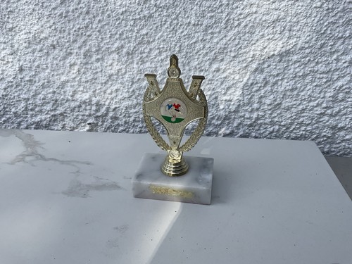 Football trophy with - football, marble