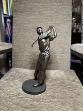 GOLFER SWING REAL BRONZE