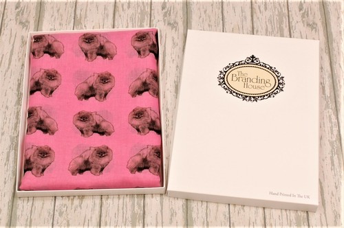 Pomeranian dog print - scarf, for
