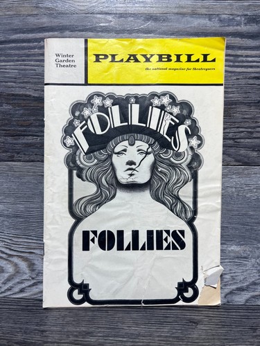 Follies playbill april 1972 - follies,,