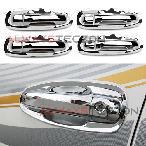 Chrome door handle cover - handle, cover+bowl
