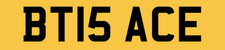 BT NUMBER PLATE PRIVATE