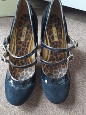 Next Black Size 6 Suede Block