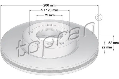 Brake disc front axle - brake,