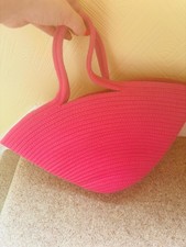 Hot Pink Woven Bag M and S