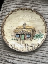 Staffordshire England ‘Croft’ Hand Made Hand Painted Plate 7.875 Inch.