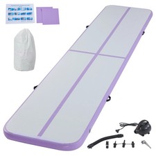 Purple Inflatable Air Tumbling Track Gymnastics Mat Training Sports Home Gym 6M
