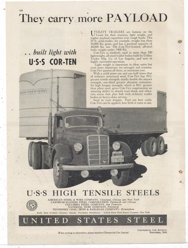1940 steel pacific - steel, ad: