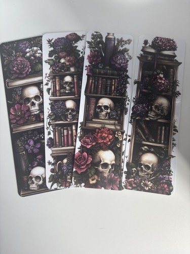 Gothic bookcase skull - gothic,