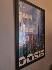Framed Oasis Promotional Poster " Standing On The Shoulder Of Giants 57x82