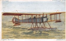 POSTCARD  NAVY  BE PREPARED  AVIATION  A NAVAL SEA SCOUT