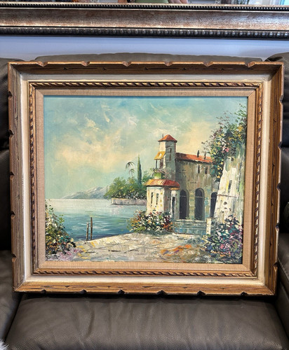 Huge signed vintage canvas - 30",