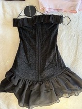 White Fox Black Dress Size XXS