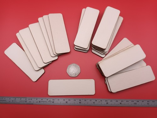 Wood rectangle 3cm - wood, 9