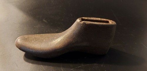 Vintage cast iron child shoe - child's,