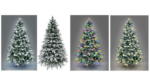 Snow covered christmas - christmas, tree