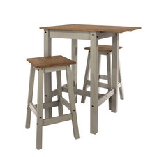 Drop-Leaf Breakfast Table & 2