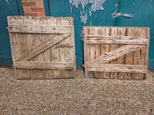Pair Vintage Wabi Sabi French Wooden Barn Stable Doors