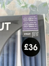 Bargain! Dunelm Blackout Curtain Linings Pair For Curtains 90’ x 54’ 
