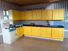 Dolls House Kitchen 1/12 Any colour Sink And kick Boards