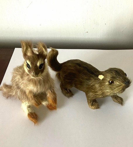 Real hair animals toy - hair,