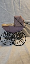 Vintage Miniature  Pram Baby