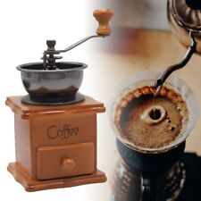 Manual Coffee Grinder Wooden Coffee Bean Grinder Retro Hand Grinders Portable