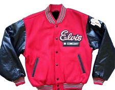 King Of Rock Elvis Presley In Concert Trendy Wool Vintage Varsity Jacket